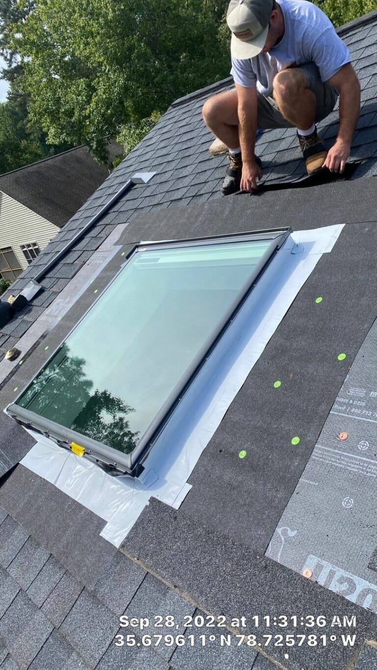 VELUX Fixed Deck Mounted skylight replacement
