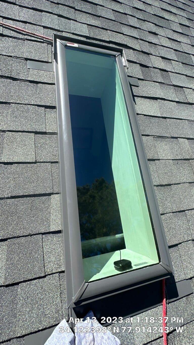 VELUX Fixed Deck Mounted C12 before and after